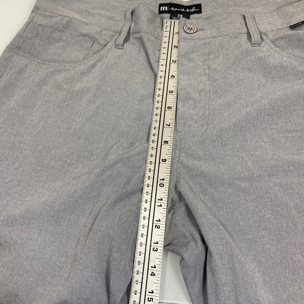 Travis Mathew Mens 38 Gray Golf Pants Stretch Performance Chino 5-Pocket - Picture 4 of 8